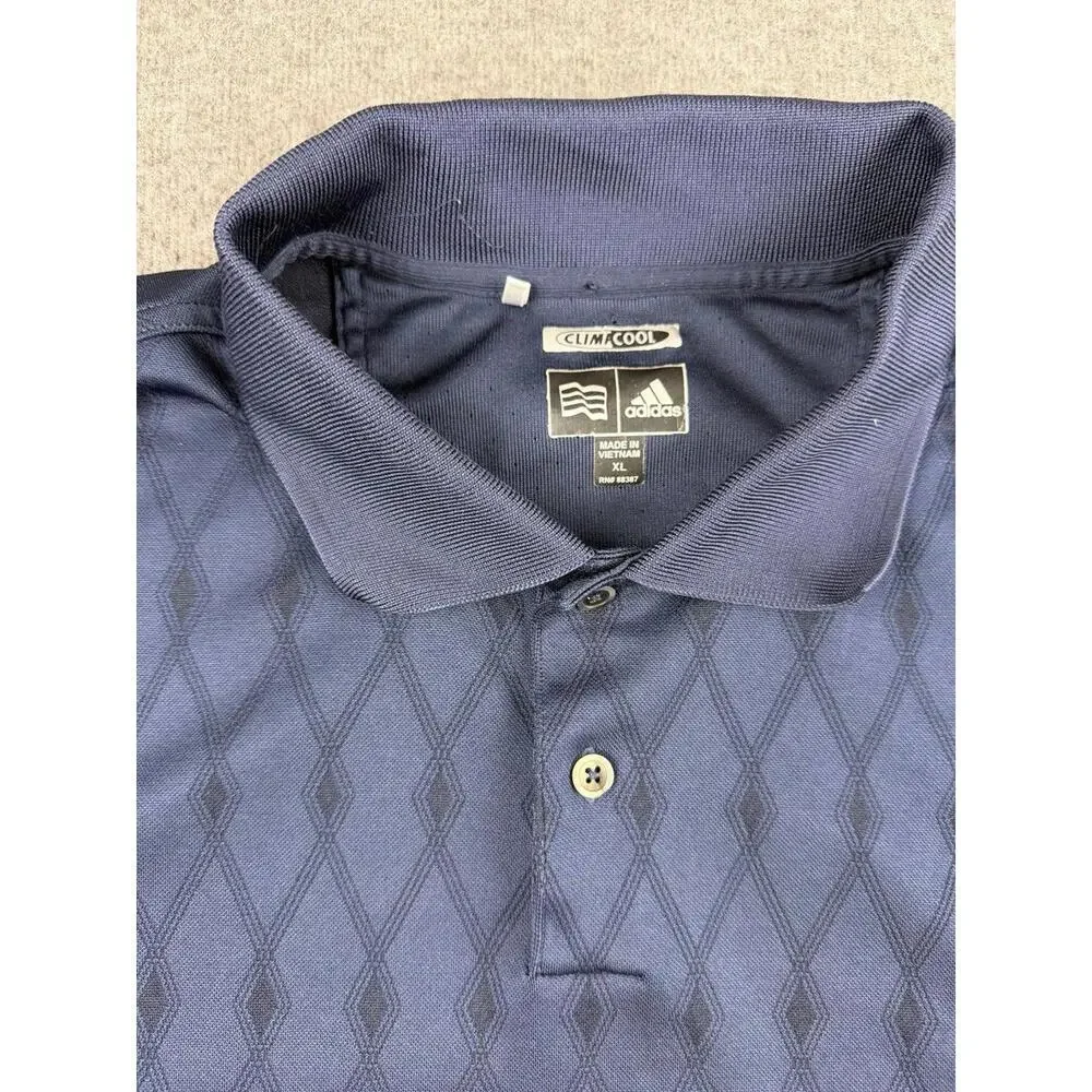 Adidas Climacool Men's Polo Shirt XL Navy‎ Blue